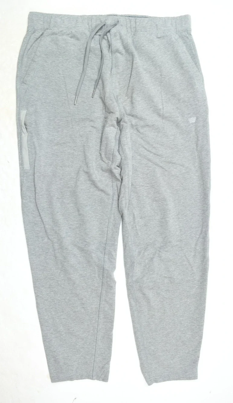 Mack Weldon Joggers Sweatpants Mens Large Gray Tapered Leg Drawstring Casual